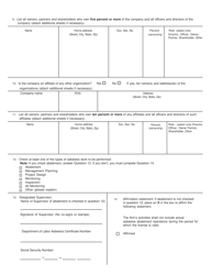 Form SH430 Application for an Asbestos Handling License - New York, Page 2