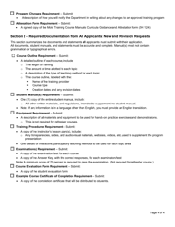 Form SH121 Application for Approval or Revision of a Mold Training Course - New York, Page 4