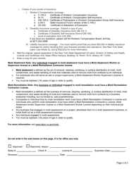 Form SH126 Application for a Mold Remediation Contractor License - New York, Page 3