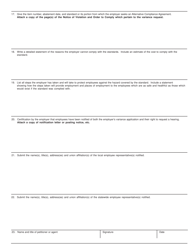 Form SH-780 Petition for a Permanent Variance or Alternative Compliance Agreement - New York, Page 2