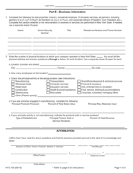 Form NYS100 &quot;New York State Employer Registration for Unemployment Insurance, Withholding, and Wage Reporting&quot; - New York, Page 4