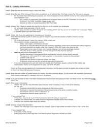 Form NYS100 New York State Employer Registration for Unemployment Insurance, Withholding, and Wage Reporting - New York, Page 6