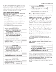 Instructions for Form IT-360.1 Change of City Resident Status - New York, Page 5