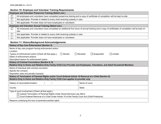 Form OCFS-LDSS-4699 Enrollment Form for Provider of Legally Exempt in-Home Child Care and Legally Exempt Family Child Car - New York, Page 7