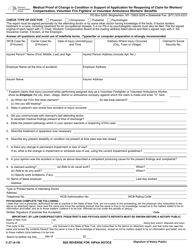 Form C-27 Medical Proof of Change in Condition in Support of Application for Reopening of Claim for Workers&#039; Compensation, Volunteer Fire Fighters&#039; or Volunteer Ambulance Workers&#039; Benefits - New York