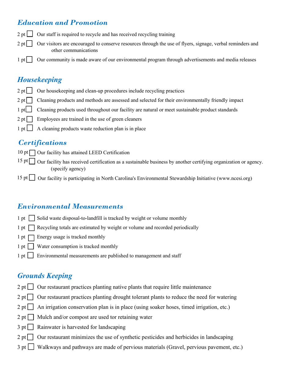 Nc Greentravel Restaurant Application - North Carolina, Page 6
