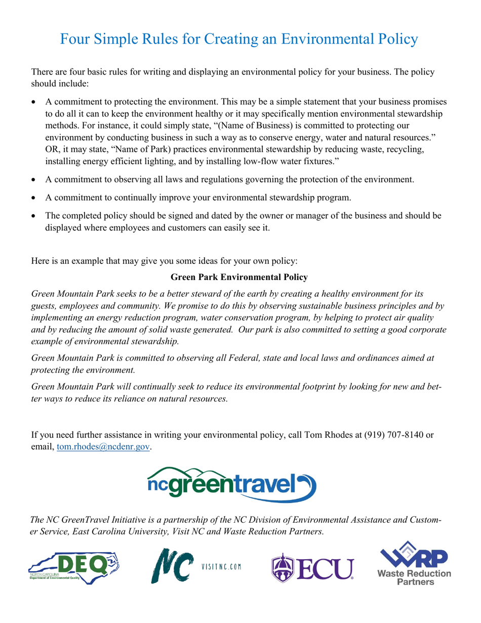 Nc Greentravel Sustainable Parks With Facilities - North Carolina, Page 8