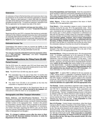 Instructions for Form CD-405 C-Corporation Tax Return - North Carolina, Page 2