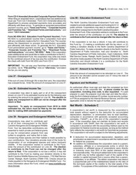 Instructions for Form CD-405 C-Corporation Tax Return - North Carolina, Page 6