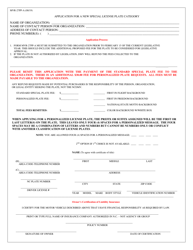 Document preview: Form MVR-27PP-A Application for a New Special License Plate Category - North Carolina