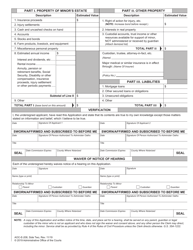 Form AOC-E-208 Application for Appointment of Guardian for a Minor - North Carolina, Page 2