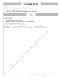 Form AOC-J-143 Waiver of Parent&#039;s Right to Counsel - North Carolina (English/Vietnamese), Page 2