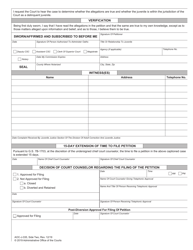 Form AOC-J-335 Juvenile Petition First-Degree Statutory Sexual Offense (Female or Male Child Under 13) (Delinquent) - North Carolina, Page 2