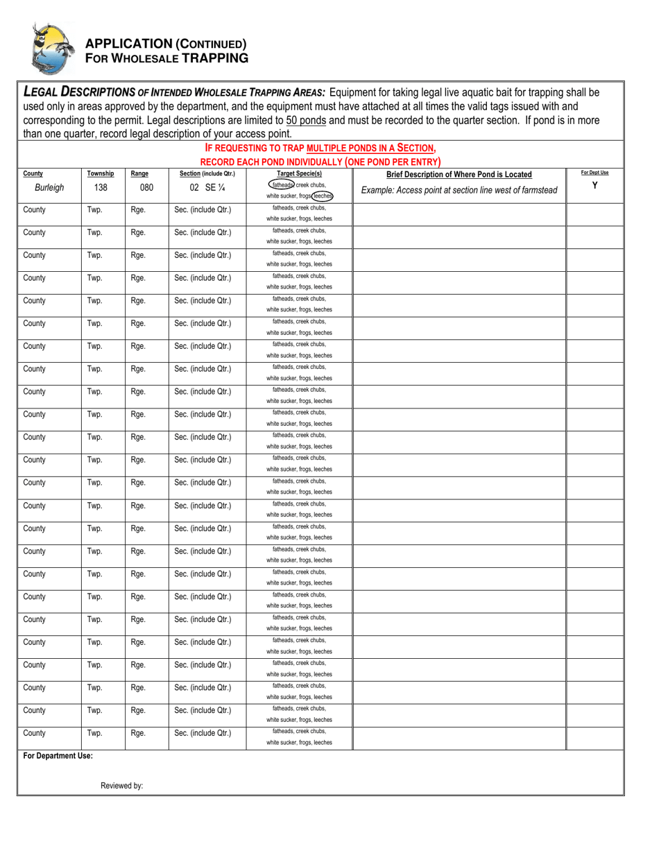 Form SFN6087 Application for Retail or Wholesale Vendor License - North Dakota, Page 3