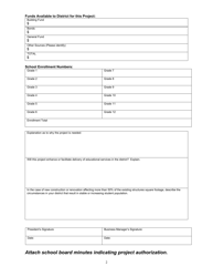 Form SFN52304 School Construction Approval Request - North Dakota, Page 2