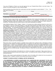 Form OP-030118B Visitor&#039;s Request Form - Oklahoma, Page 2