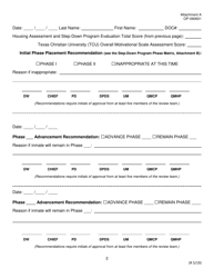 Form OP-090601 Attachment A Housing Assessment and Step-Down Program Evaluation - Oklahoma, Page 2