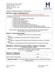 Agency Protocol Application - Oklahoma, Page 6