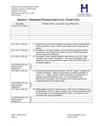 Agency Protocol Application - Oklahoma, Page 7