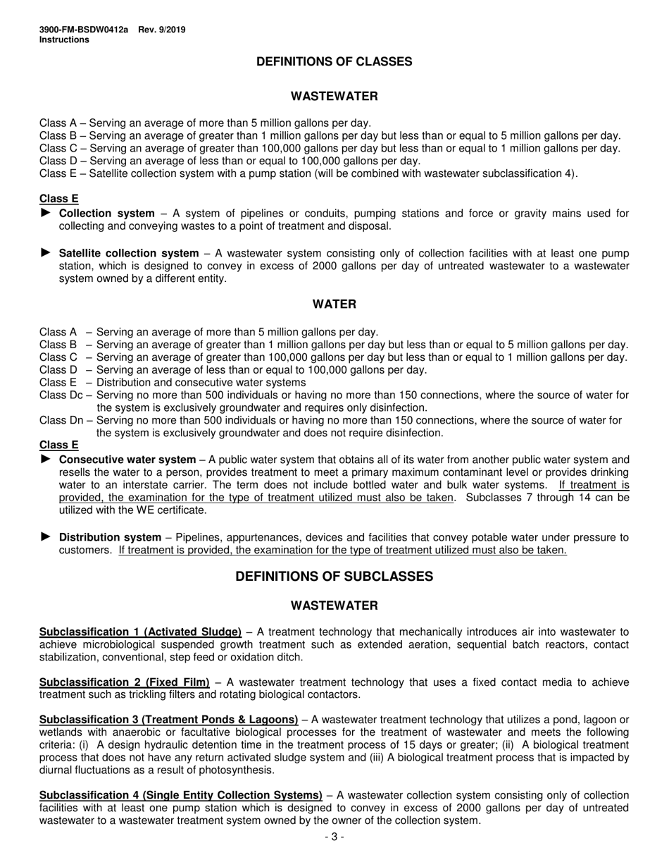 Instructions for Form 3900-FM-BSDW0412B, 3900-FM-BSDW0412D - Pennsylvania, Page 3