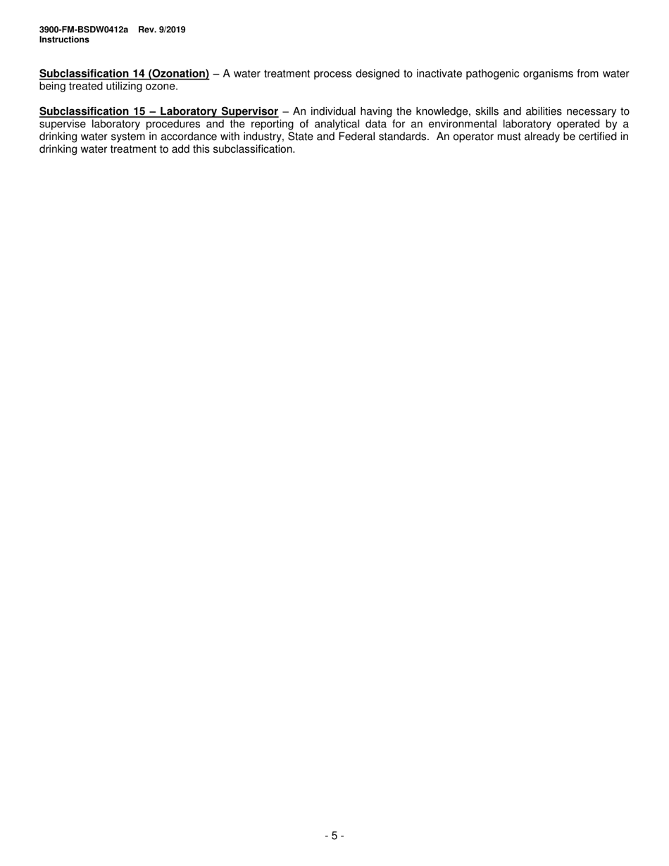 Instructions for Form 3900-FM-BSDW0412B, 3900-FM-BSDW0412D - Pennsylvania, Page 5