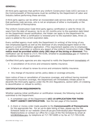 Form UCC-35 Application for Third Party Agency Ucc Certification - Pennsylvania, Page 2