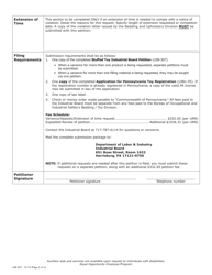 Form LIIB-307 Stuffed Toy Industrial Board Petition - Pennsylvania, Page 2