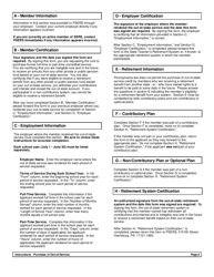 Form PSRS-278 Application for Credit of Out-of-State Service - Pennsylvania, Page 2