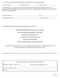 Plumbing and Irrigating Application Form - Rhode Island (English/Spanish), Page 4