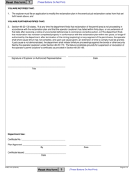 Form MR-300 (DHEC Form 3101) Reclamation Plan for Exploration - South Carolina, Page 4