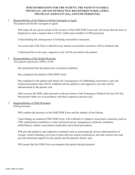 DHEC Form 3462 Do Not Resuscitate Order - South Carolina, Page 2
