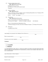 Form PH-4238 90-day Ambulance Service Review - Tennessee, Page 2