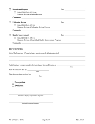 Form PH-4243 Air Ambulance Service Audit - Tennessee, Page 3