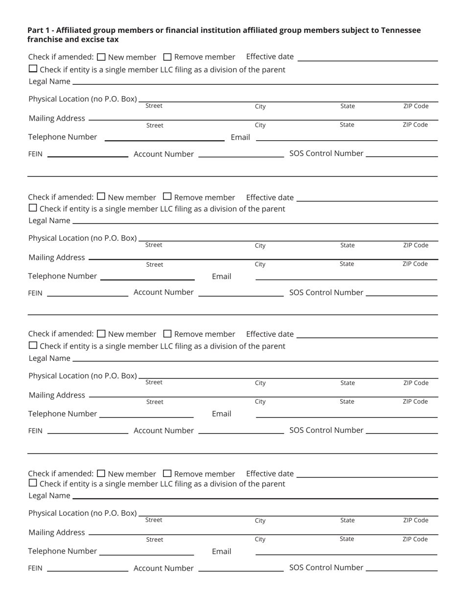 Form RV-F1308301 Consolidated Net Worth Election Registration Application - Tennessee, Page 2