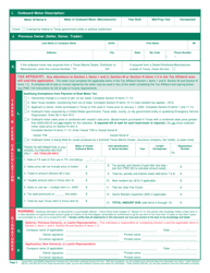 Form PWD144 Outboard Motor Application (Pwd 144) - Texas, Page 2