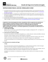 Formulario CS-0961 Estudio Del Hogar De La Familia De Acogida - Tennessee (Spanish), Page 9