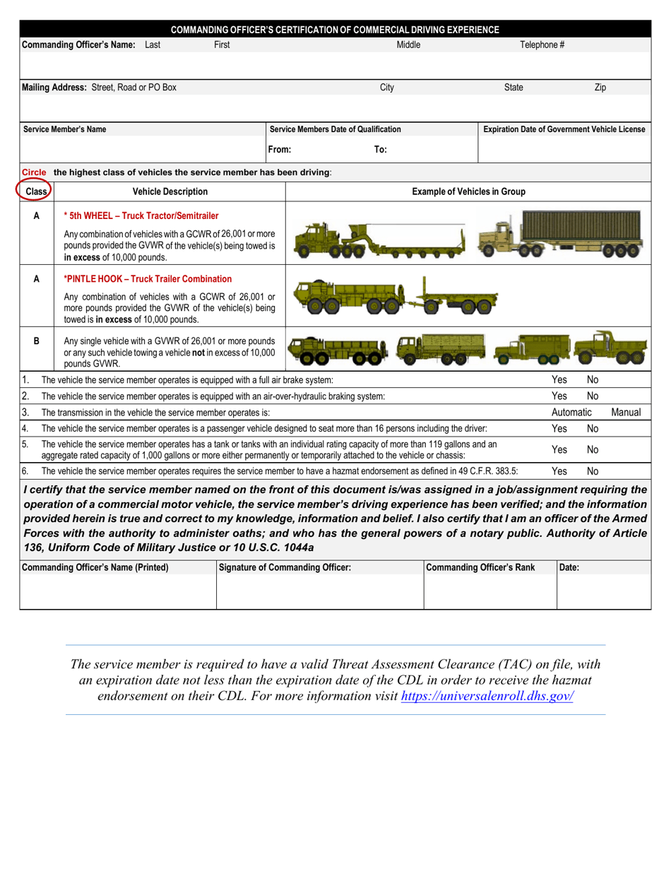 Form VL-054 Military Test Waiver - Vermont, Page 2