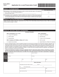Form LPC-1 Application for a Land Preservation Credit - Virginia, Page 3
