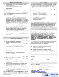 Form REV81 1027 High Unemployment County Application for Sales and Use Tax Deferral - Washington, Page 3