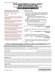 Form MP-24 Amber Alert Request Form - Texas