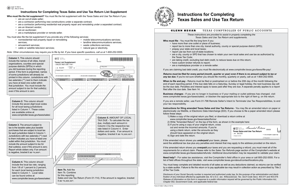 Form 01-114  Printable Pdf