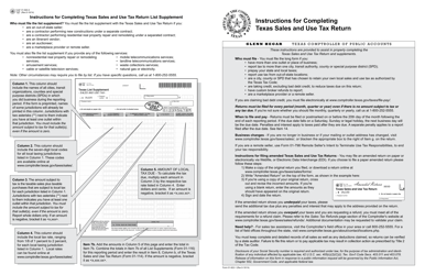 Instructions for Form 01-114 Texas Sales and Use Tax Return - Texas, Page 3