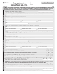 Form AP-193 Texas Application for Retailer Cigarette, Cigar, and/or Tobacco Products Taxes Permit - Texas, Page 3