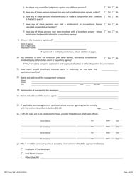 TREC Form TSR1-6 Application to Register a Timeshare Plan - Texas, Page 4