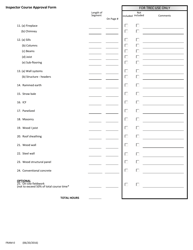 Form FRAM-0 Inspector Course Approval Form (Framing) - Texas, Page 2