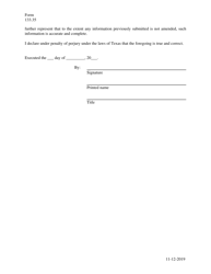 Form 133.35 Application for Designation as Matching Service Under 109.15 - Texas, Page 4