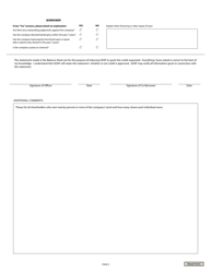 Balance Sheet for Irrigation Companies - Utah, Page 2