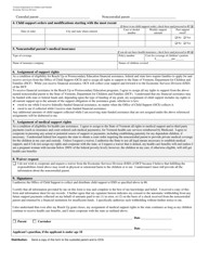 Form 137 Child and Medical Support Authorization and Application for Services From the Office of Child Support - Vermont, Page 3