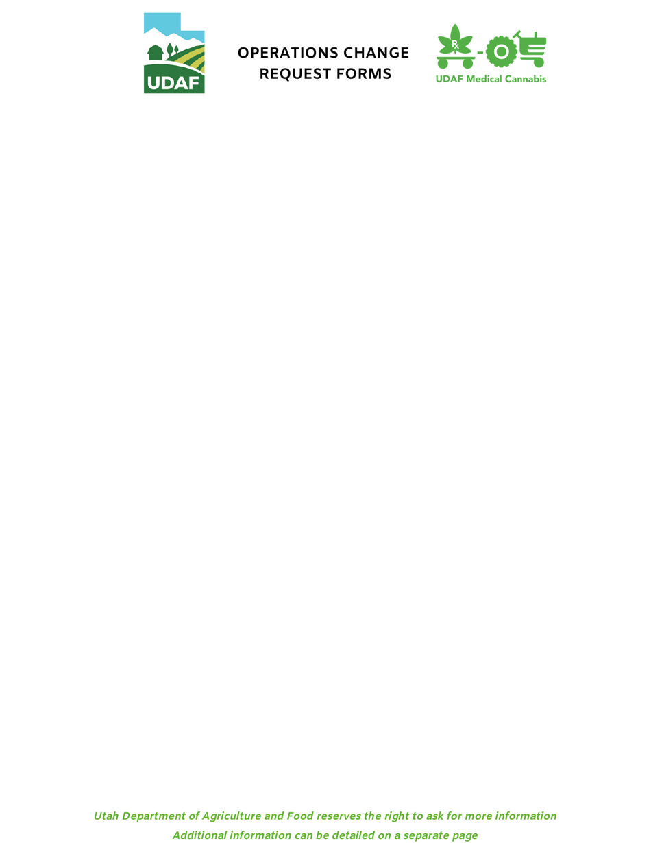 Operations Change Request Forms - Utah, Page 2