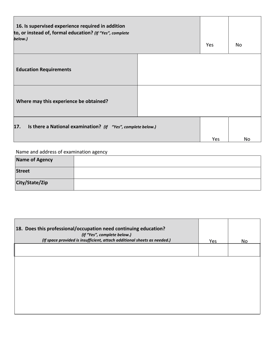 Application Fo Preliminary Sunrise Review Assessment - Vermont, Page 6